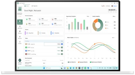 Health System in Laptop